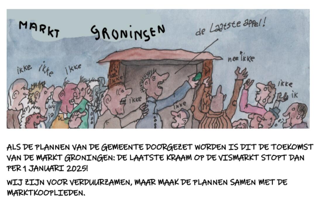Dreigt het einde voor de markt in Groningen? - Partij voor het Noorden